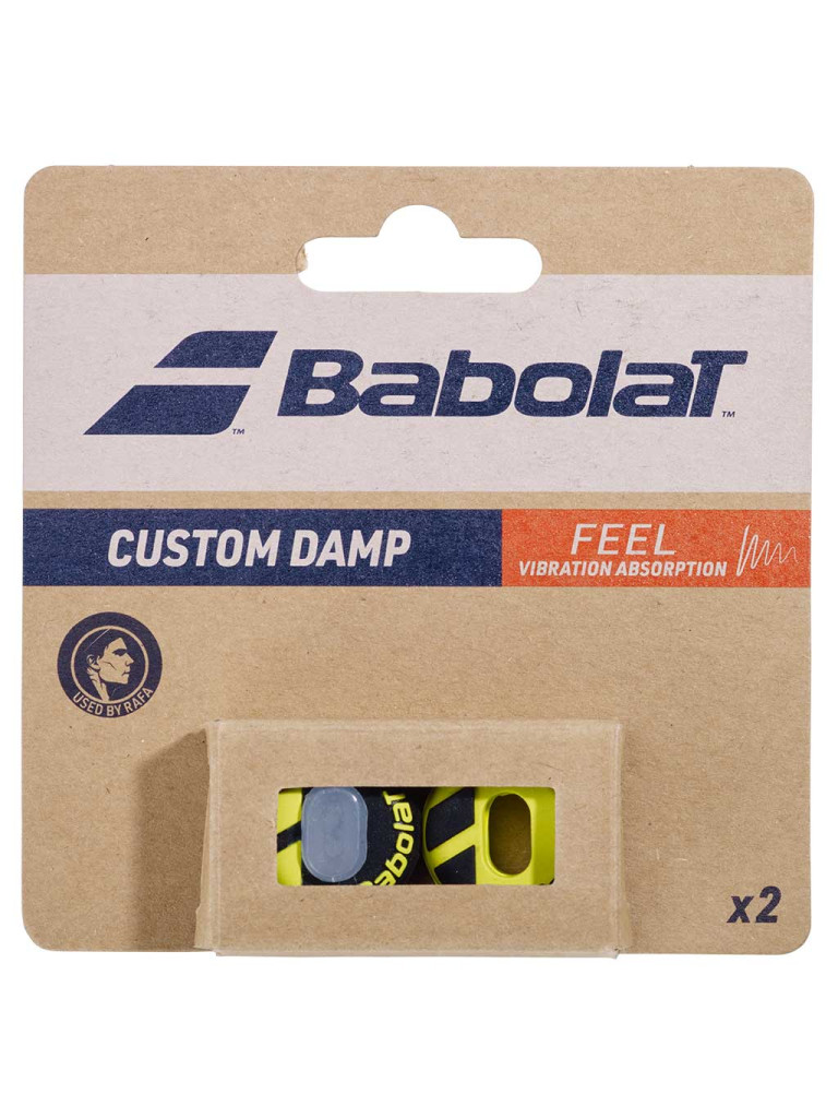 Антивибратори Babolat Custom Damp X2, черен/жълт