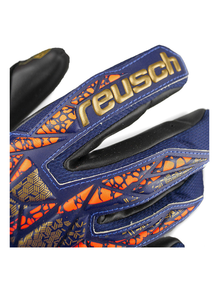Вратарски ръкавици Reusch Attrakt Gold X 2024 - Premium Blue-Gold-Black