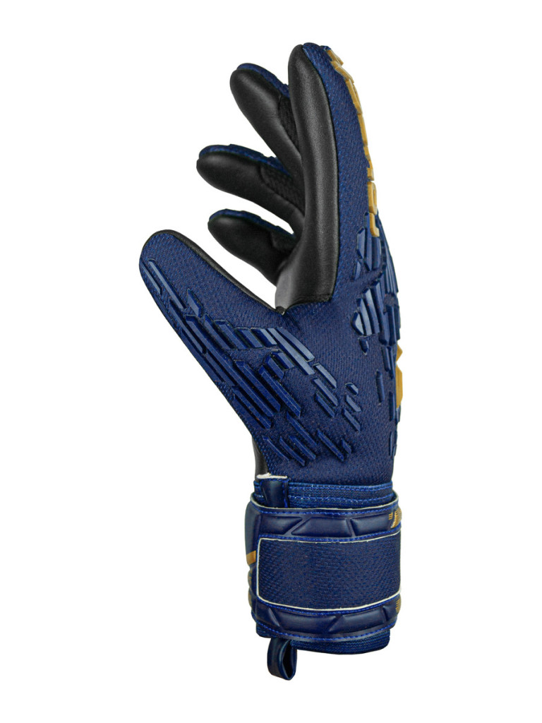 Reusch Attrakt Freegel Silver Junior 2024 Goalkeeper Gloves - Blue-Gold-Orange