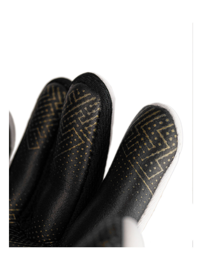 Детски вратарски ръкавици Reusch Pure Contact Gold GluePrint Junior 2024 - White-Gold-Black
