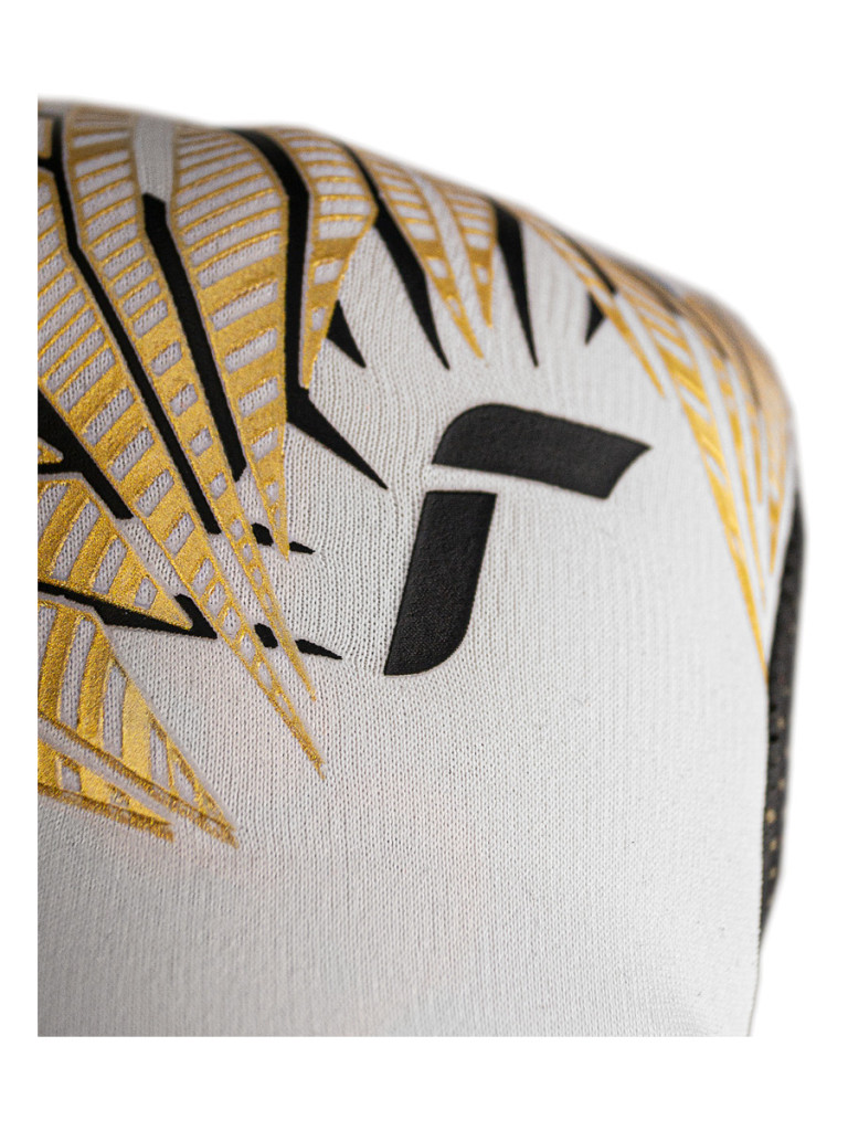 Детски вратарски ръкавици Reusch Pure Contact Gold GluePrint Junior 2024 - White-Gold-Black