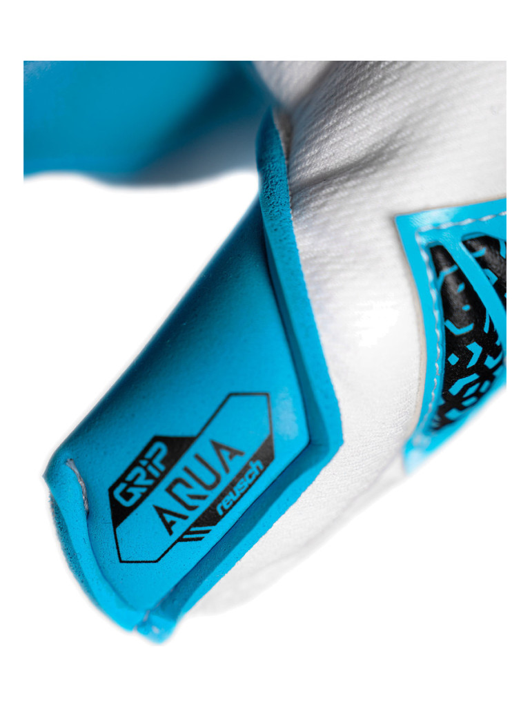 Reusch Attrakt Aqua Evolution 2025 Goalkeeper Gloves - White-Black-Blue