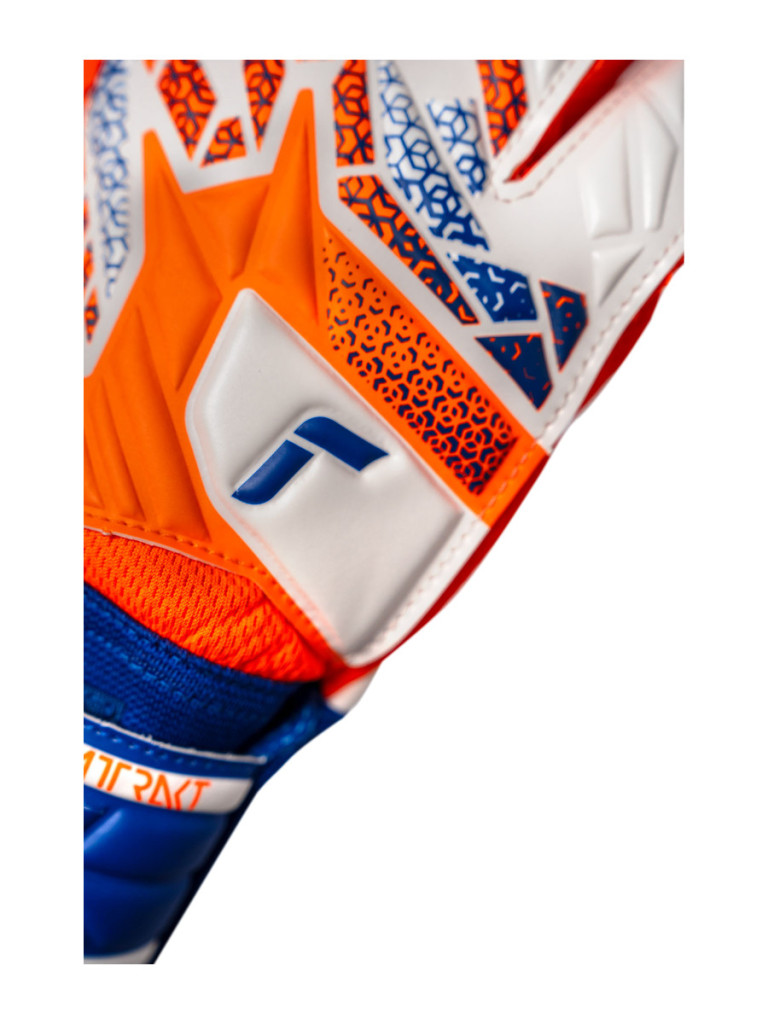 Вратарски ръкавици Reusch Attrakt Starter Solid 2025 - White-Orange-Blue