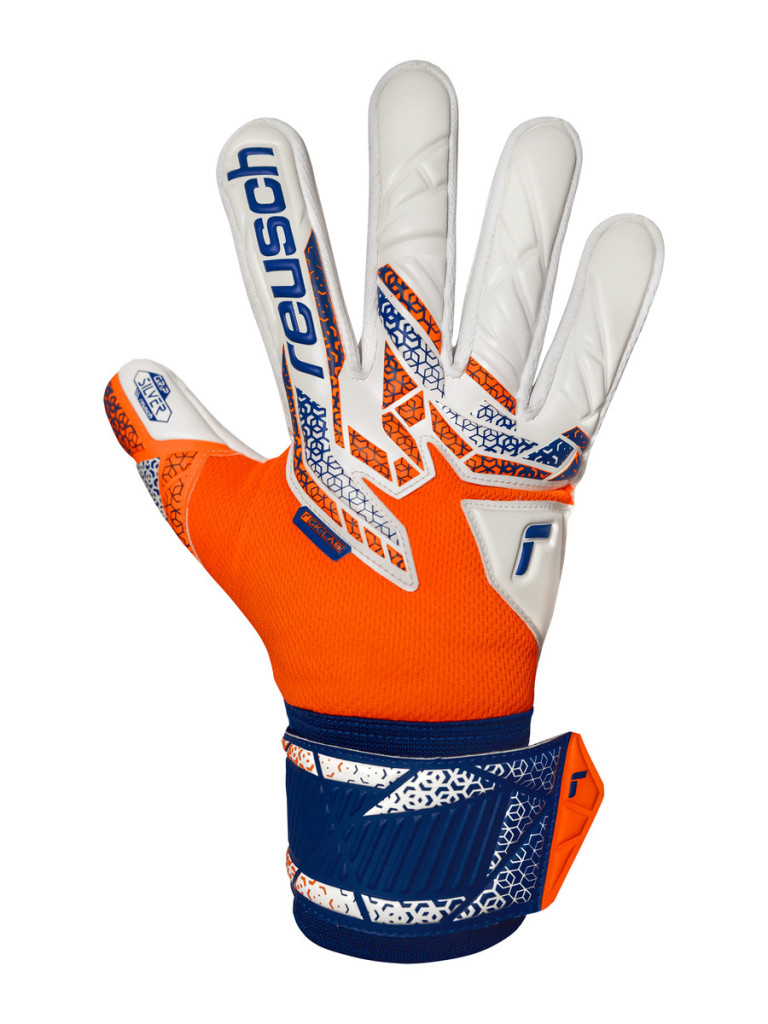 Вратарски ръкавици Reusch Attrakt Silver 2025 - Orange-Blue-White