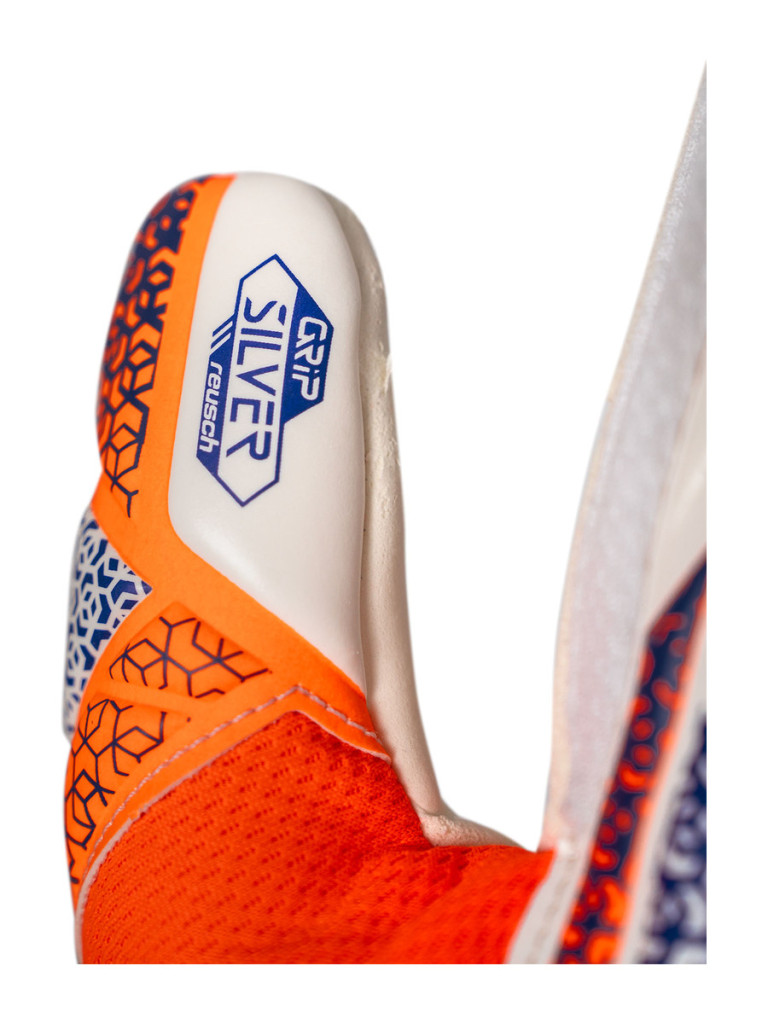 Вратарски ръкавици Reusch Attrakt Silver 2025 - Orange-Blue-White