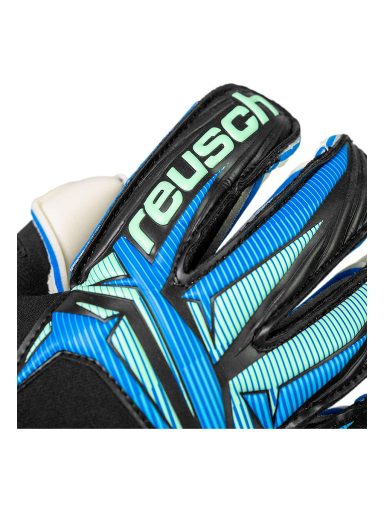 Reusch Attrakt RE:GRIP Evolution 2026 Goalkeeper Gloves - Black-Ocean-Light