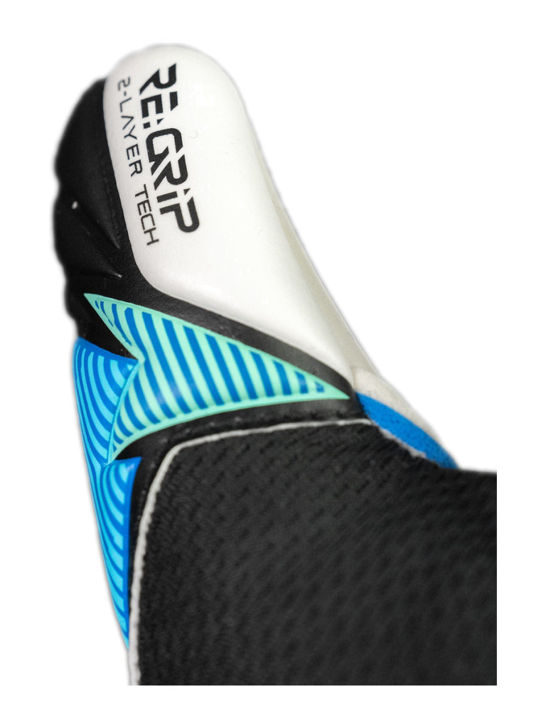 Детски вратарски ръкавици Reusch Attrakt RE:GRIP NC Junior 2026 - Black-Ocean-Light