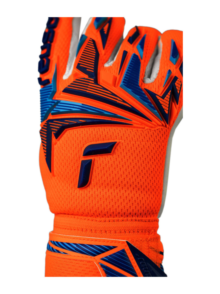 Reusch Attrakt Freegel Advance Junior 2026 Goalkeeper Gloves - Orange-Blue