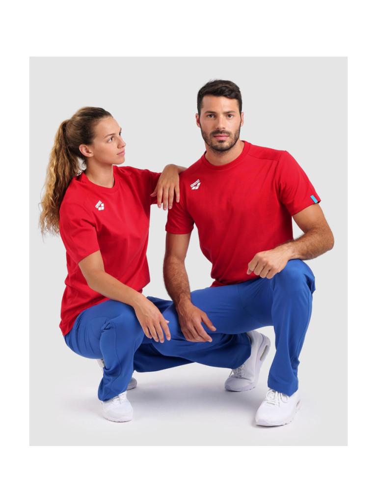 Унисекс тениска Arena Team T-Shirt Panel - Red
