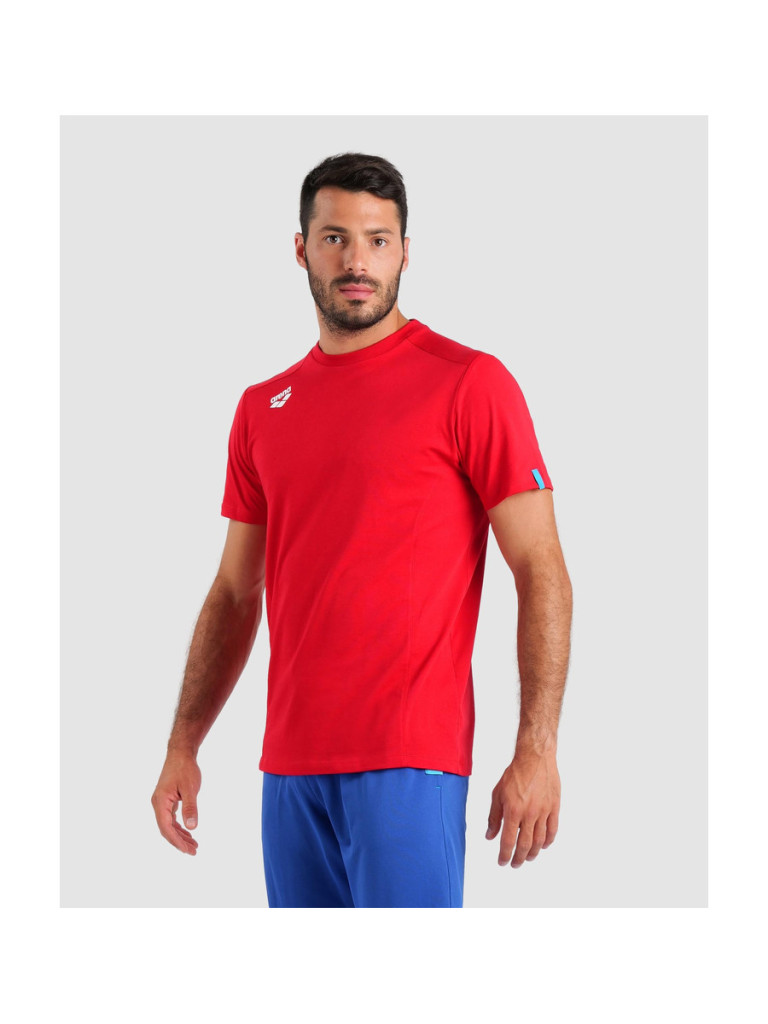 Унисекс тениска Arena Team T-Shirt Panel - Red