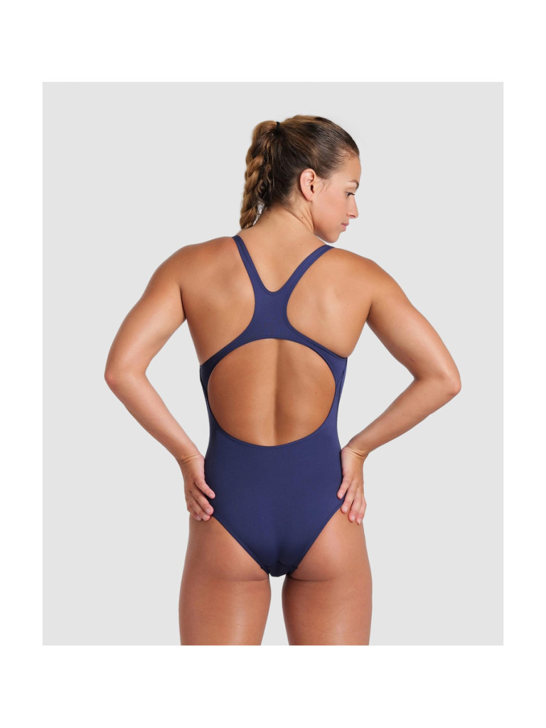 Дамски цял бански Arena Team Swim Pro Solid - Navy-White
