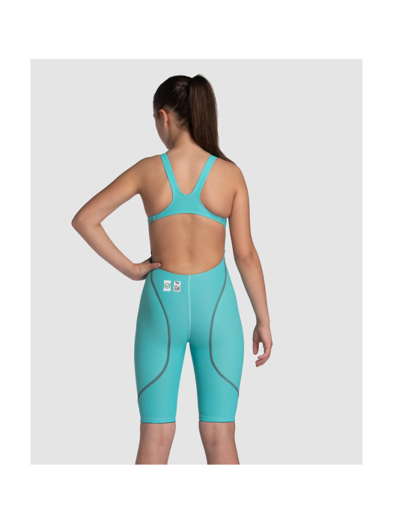Детски състезателен бански Arena Powerskin ST Next Open Back - Aquamarine