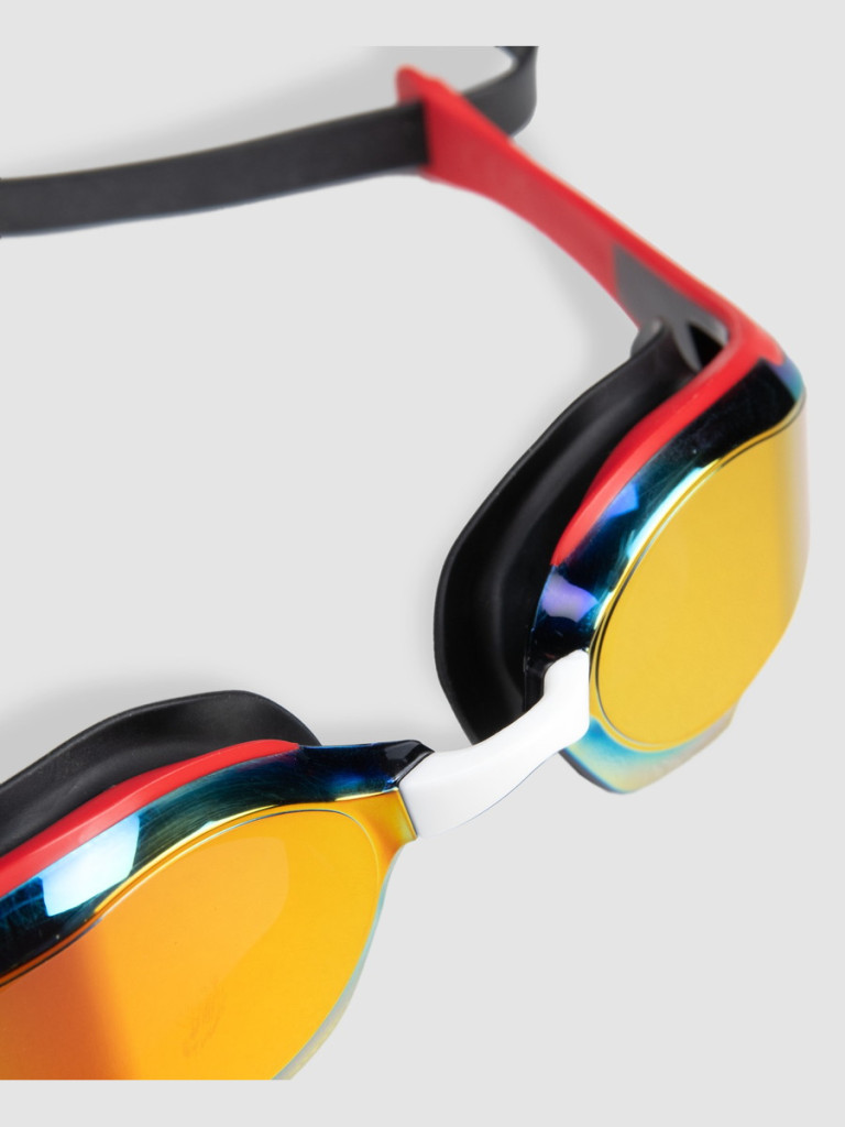 Състезателни очила за плуване Arena Cobra Edge Swipe Mirror - Gold-Red