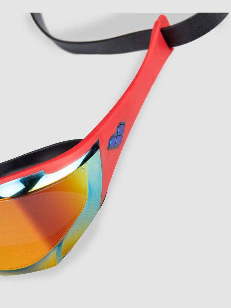 Състезателни очила за плуване Arena Cobra Edge Swipe Mirror - Gold-Red