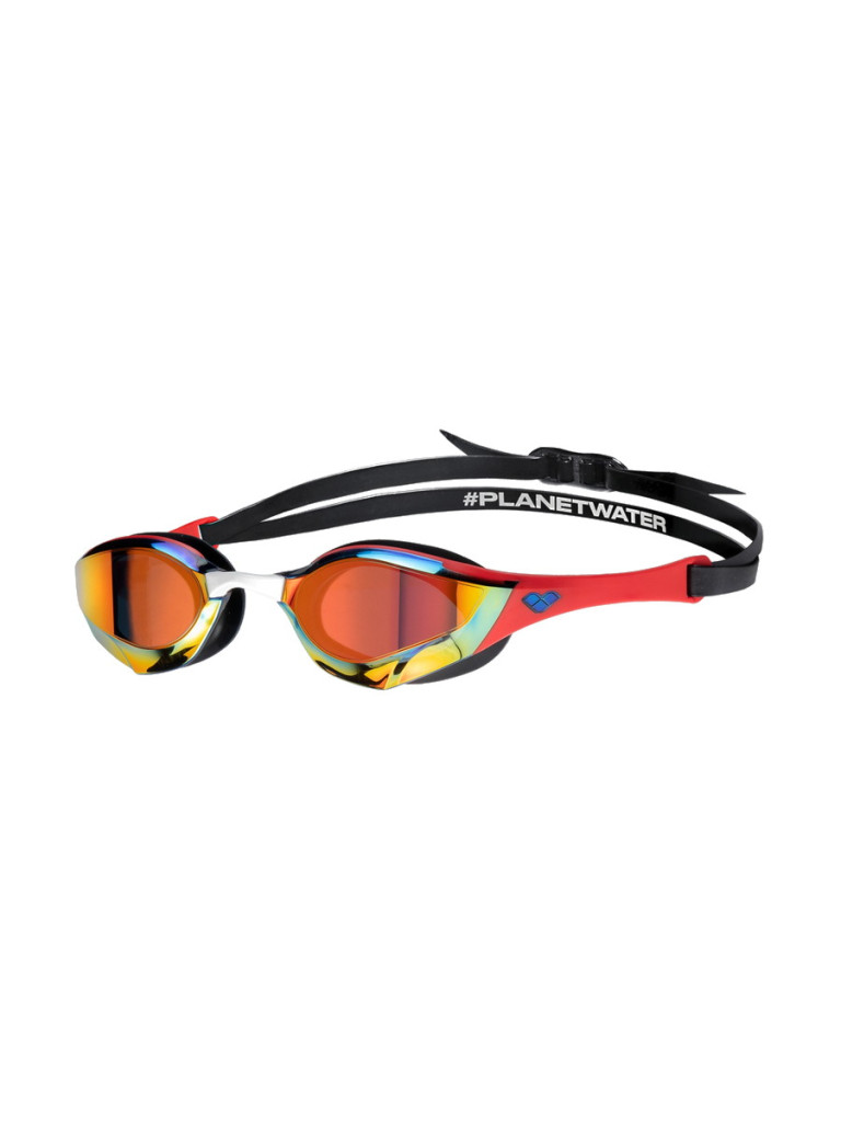 Състезателни очила за плуване Arena Cobra Edge Swipe Mirror - Gold-Red
