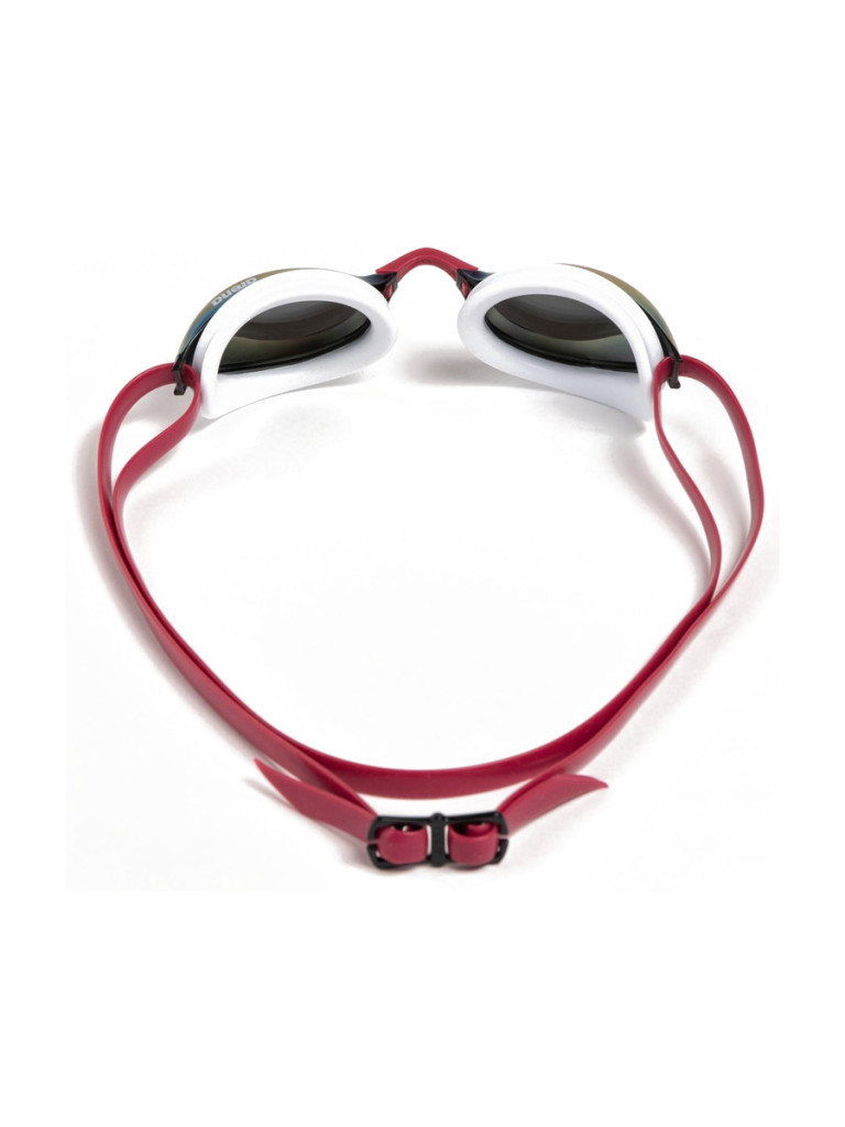 Състезателни очила за плуване Arena Python Mirror - Copper-White-Red Wine