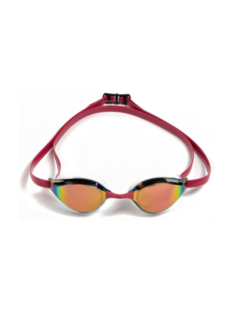 Състезателни очила за плуване Arena Python Mirror - Copper-White-Red Wine