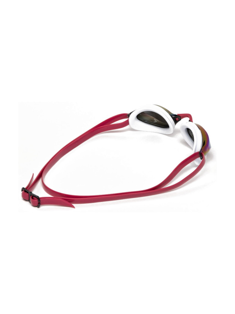 Състезателни очила за плуване Arena Python Mirror - Copper-White-Red Wine