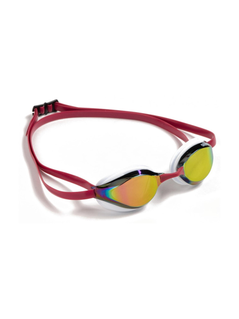 Състезателни очила за плуване Arena Python Mirror - Copper-White-Red Wine