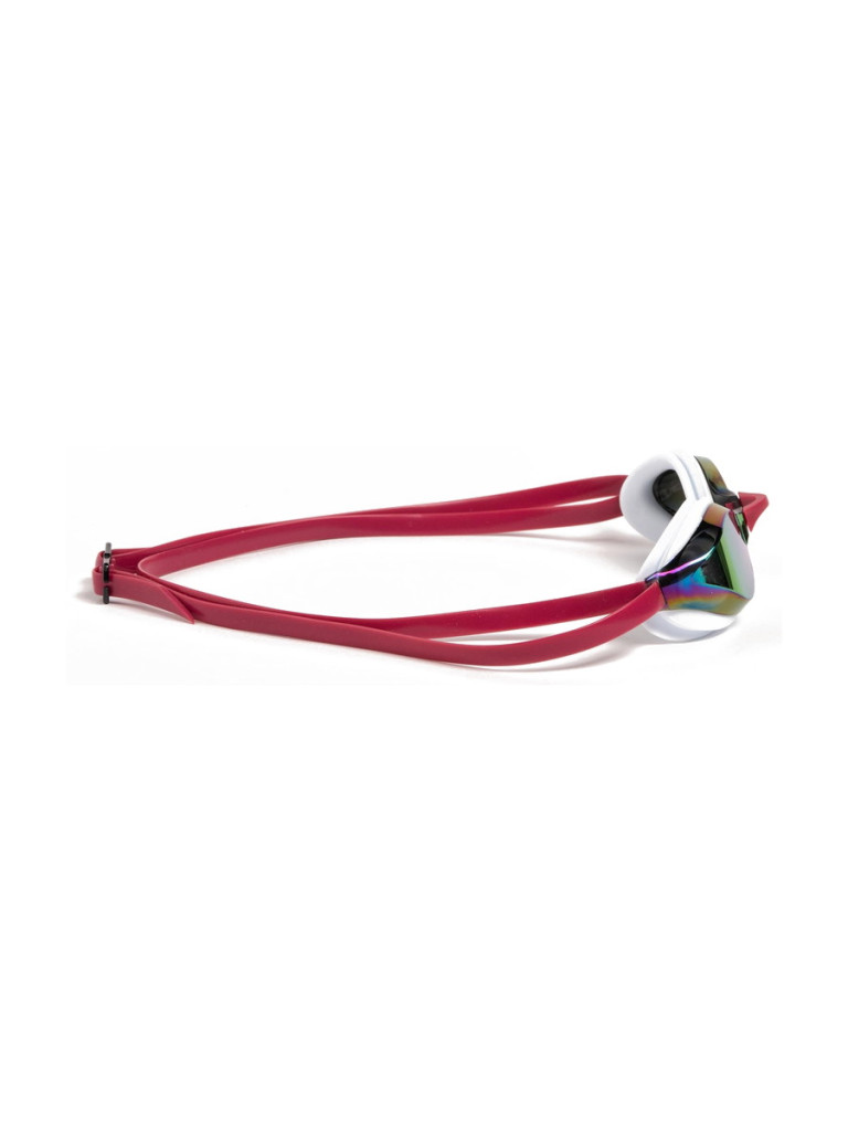 Състезателни очила за плуване Arena Python Mirror - Copper-White-Red Wine