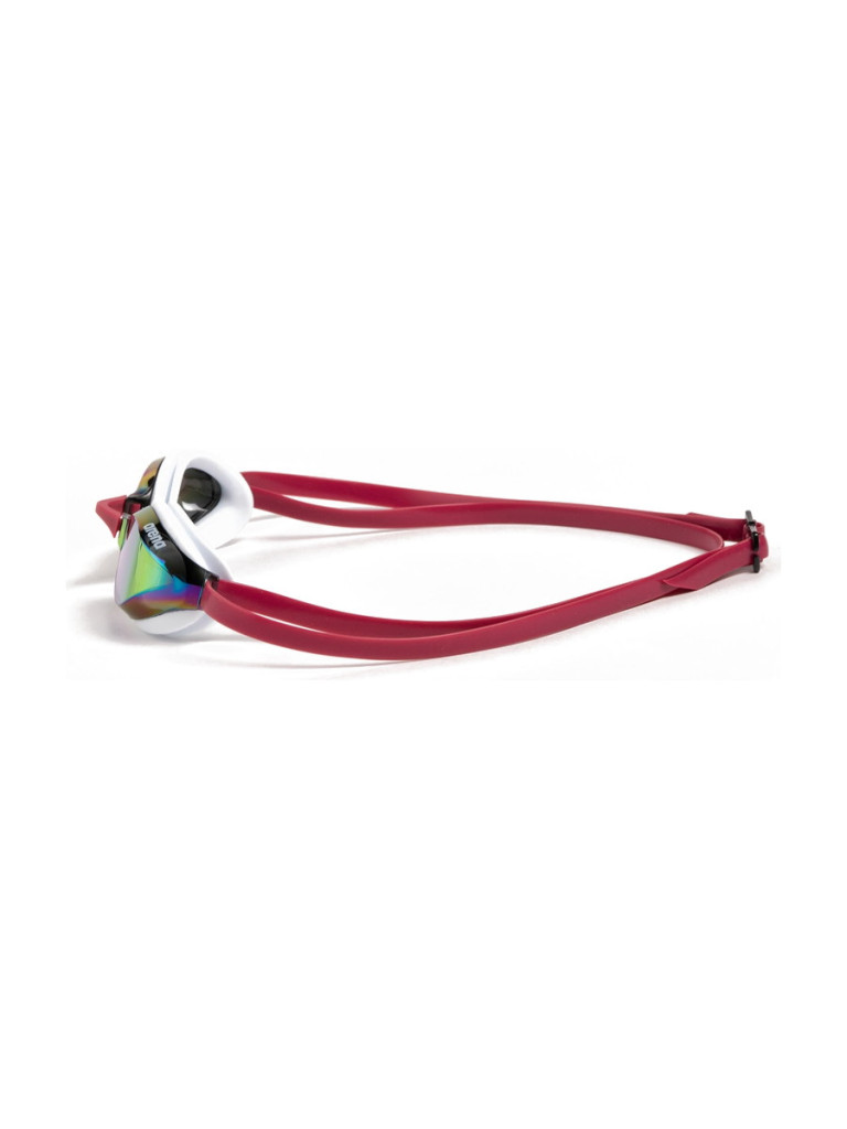 Състезателни очила за плуване Arena Python Mirror - Copper-White-Red Wine
