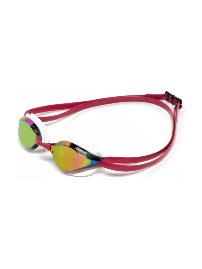 Състезателни очила за плуване Arena Python Mirror - Copper-White-Red Wine