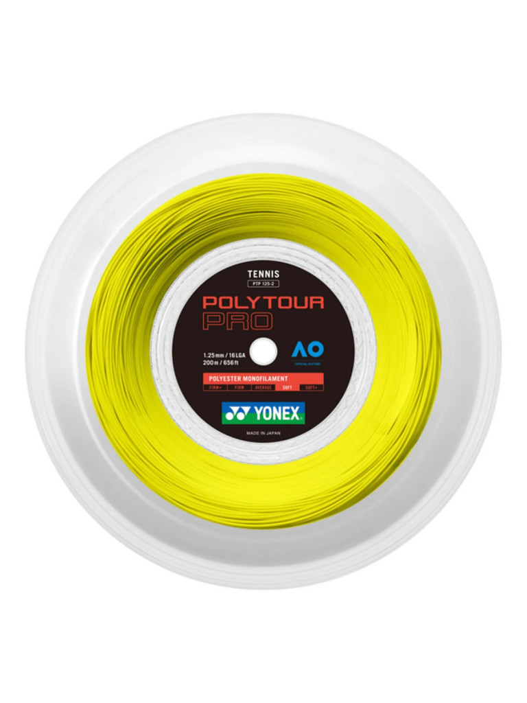 Ролка кордаж Yonex POLYTOUR PRO 200 м - Yellow