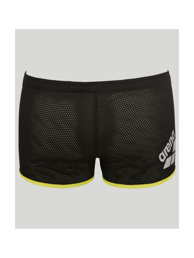 Унисекс тренировъчен бански Arena Square Cut Drag Suit - Black-Yellow