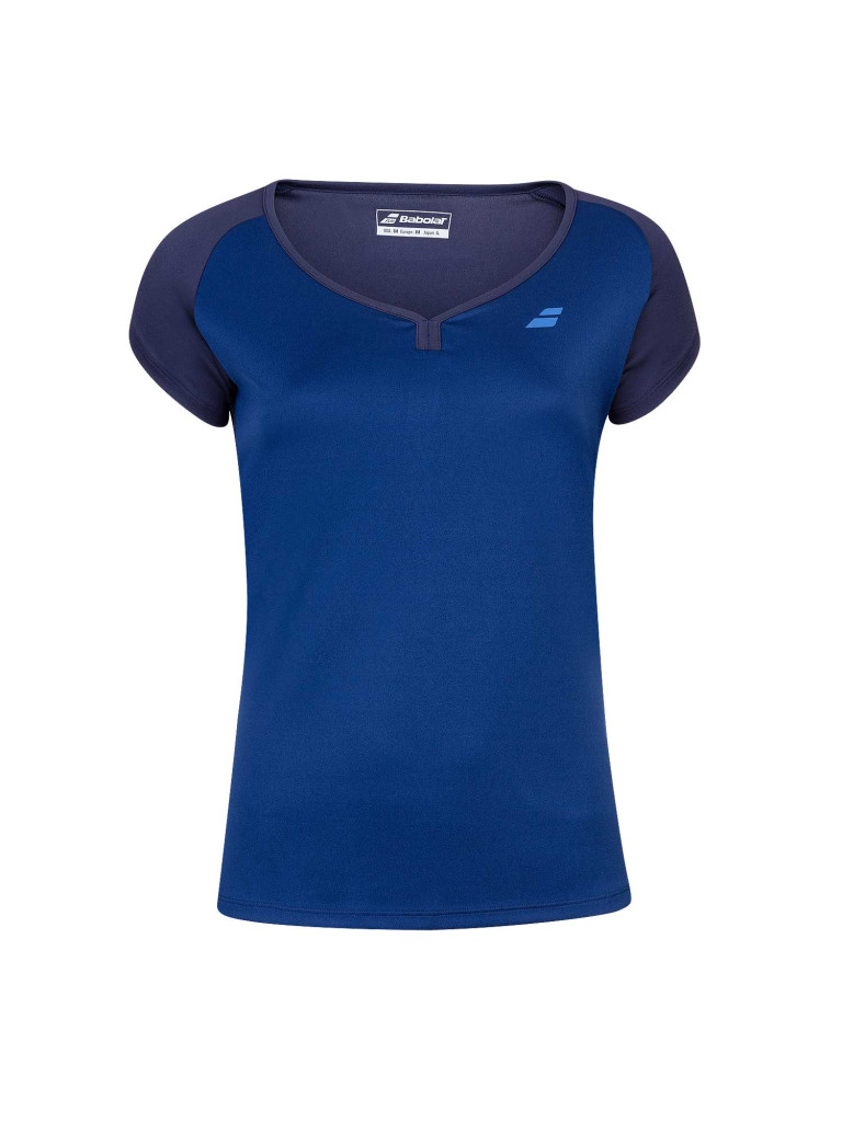 Дамска тениска Babolat Play Cap Sleeve Top - Estate Blue