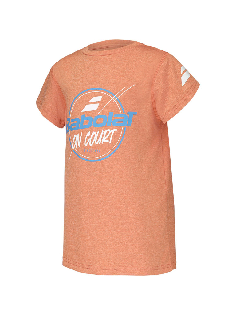 Детска тениска за момчета Babolat Exercise Graphic - Vibrant Orange