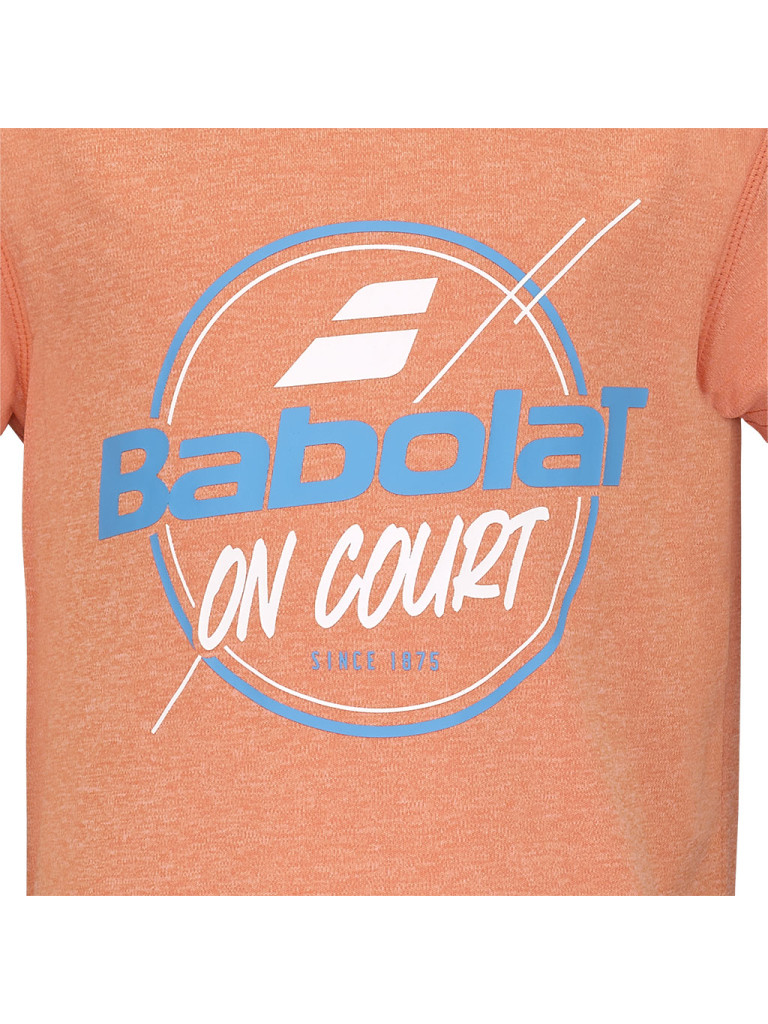 Детска тениска за момчета Babolat Exercise Graphic - Vibrant Orange