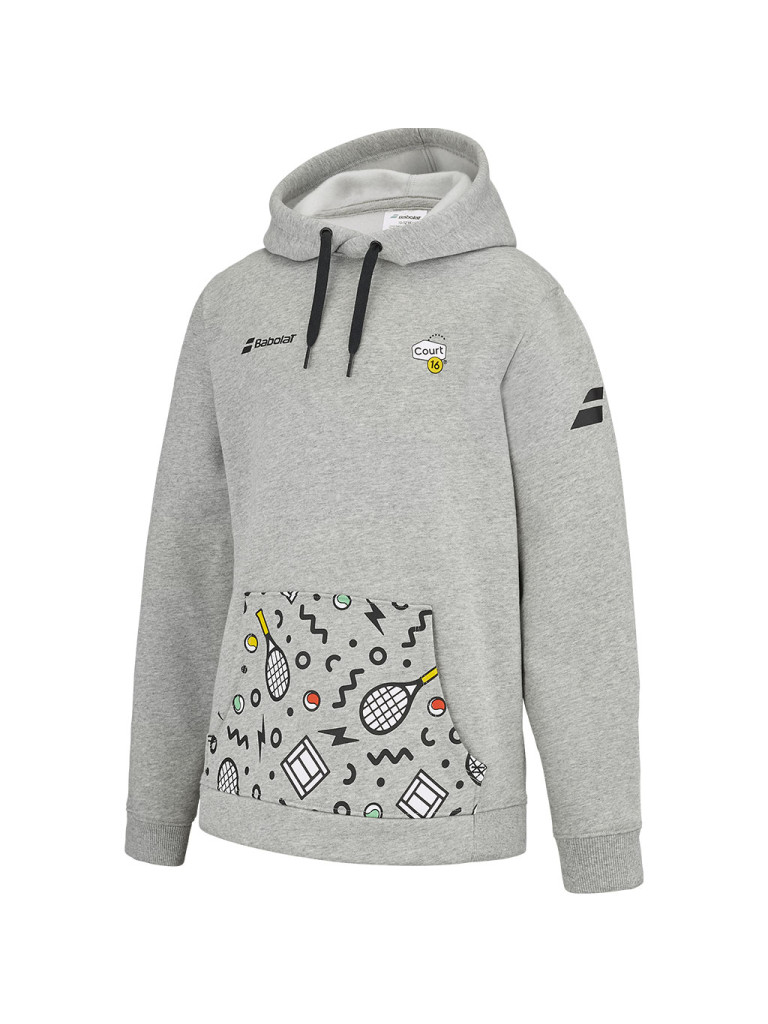 Babolat EXERCISE HOOD SWEAT C16 HIGH RISE детски суетшърт