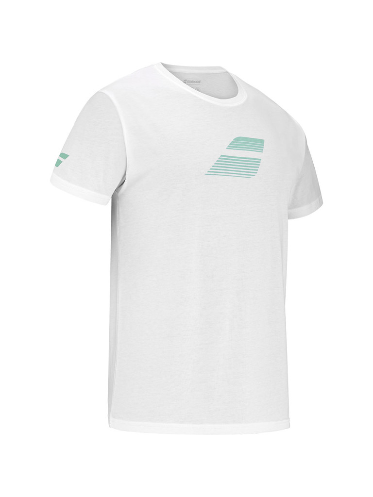 Babolat EXERCISE BIG FLAG TEE WHITE мъжка тениска