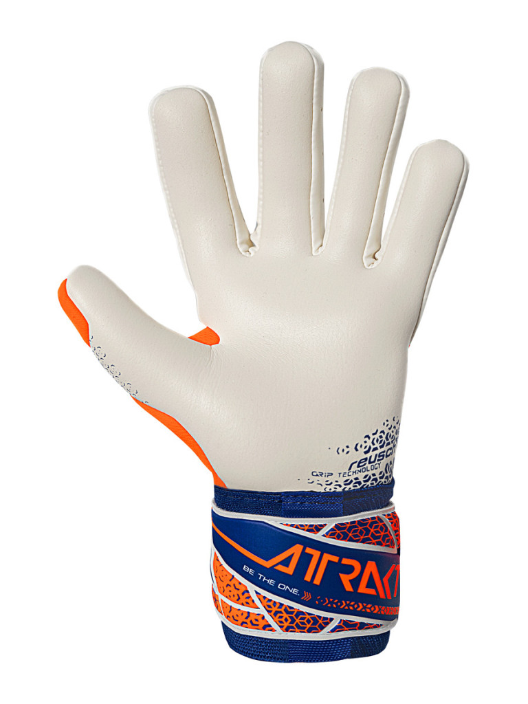 Reusch Attrakt Gold X NC 2025 Goalkeeper Gloves - Orange-Blue-White