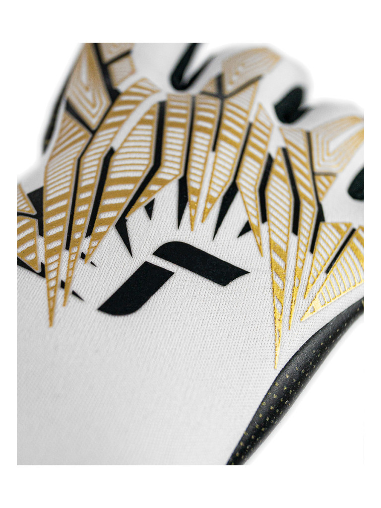 Reusch Pure Contact Gold X GluePrint Strapless 2024 Goalkeeper Gloves - White-Gold-Black