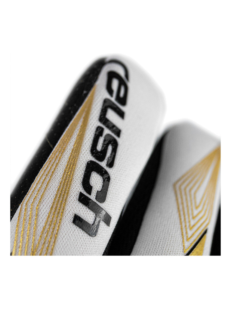 Reusch Pure Contact Gold X GluePrint Strapless 2024 Goalkeeper Gloves - White-Gold-Black