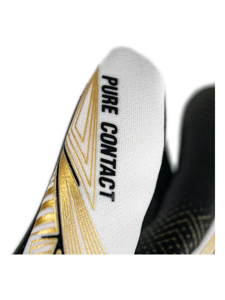 Reusch Pure Contact Gold X GluePrint Strapless 2024 Goalkeeper Gloves - White-Gold-Black