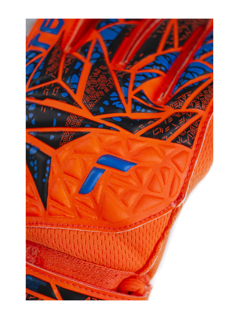 Детски вратарски ръкавици Reusch Attrakt Starter Solid Finger Support Junior 2024 - Orange-Blue