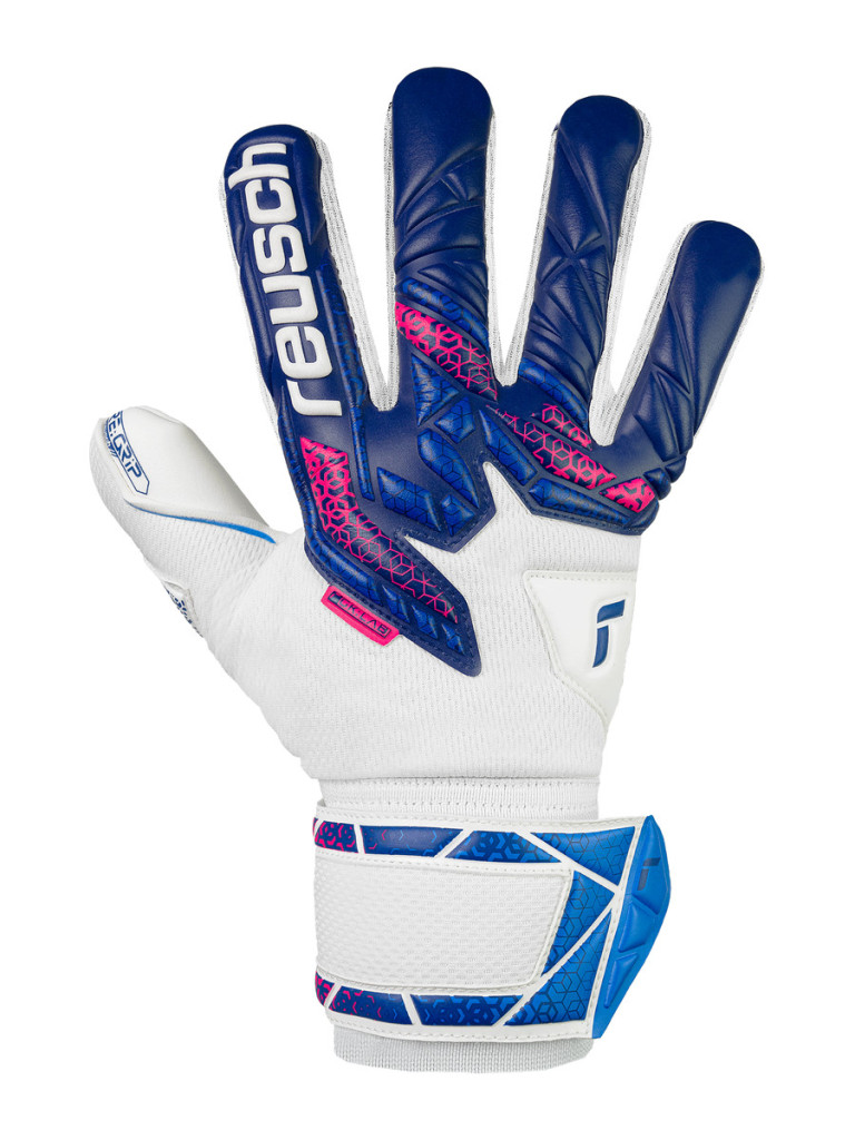 Вратарски ръкавици Reusch Attrakt RE:GRIP NC 2025 - Blue-Pink-White