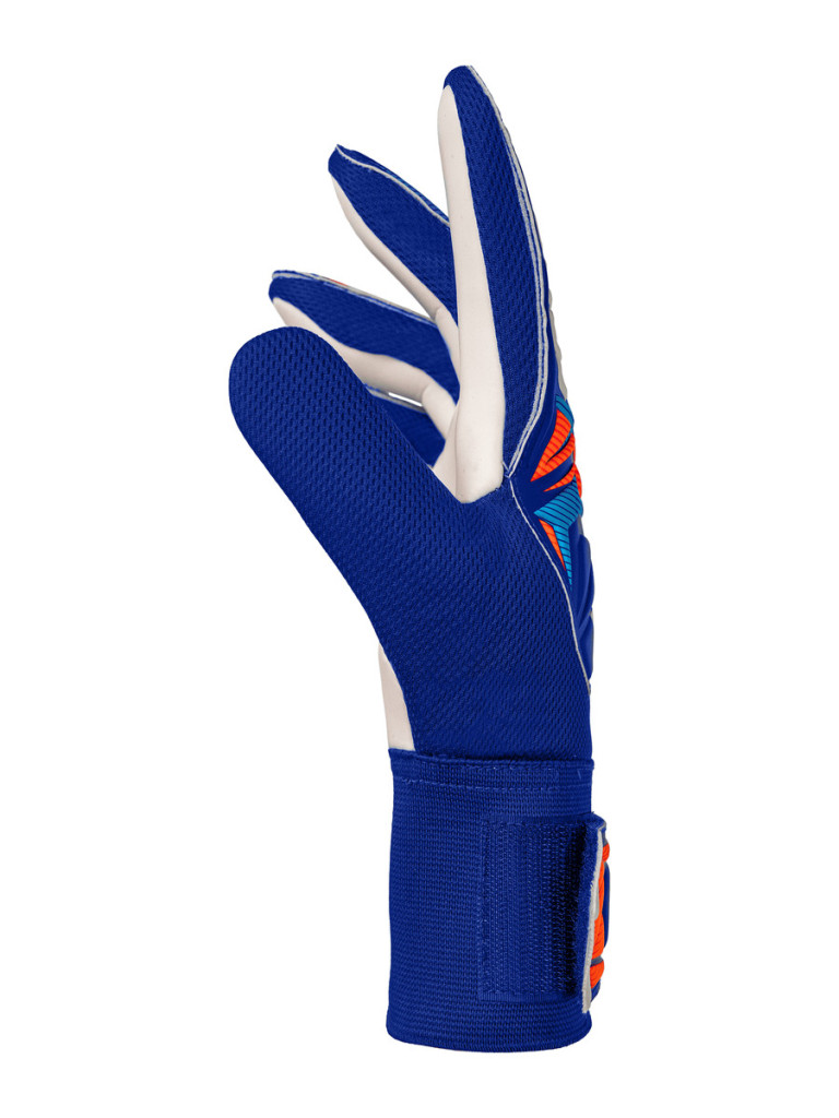 Вратарски ръкавици Reusch Attrakt Starter Solid 2026 - Sharp Blue-White-Shocking Orange