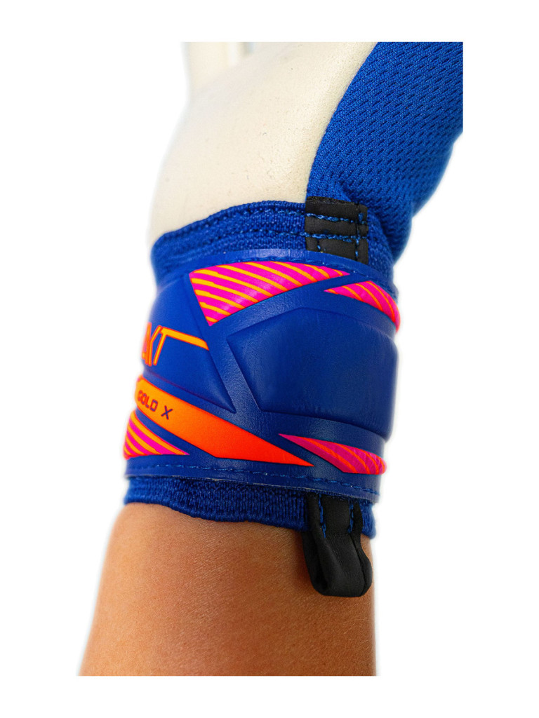 Детски вратарски ръкавици Reusch Attrakt Gold X NC Junior 2026 - Sharp Blue-White-Shocking Orange