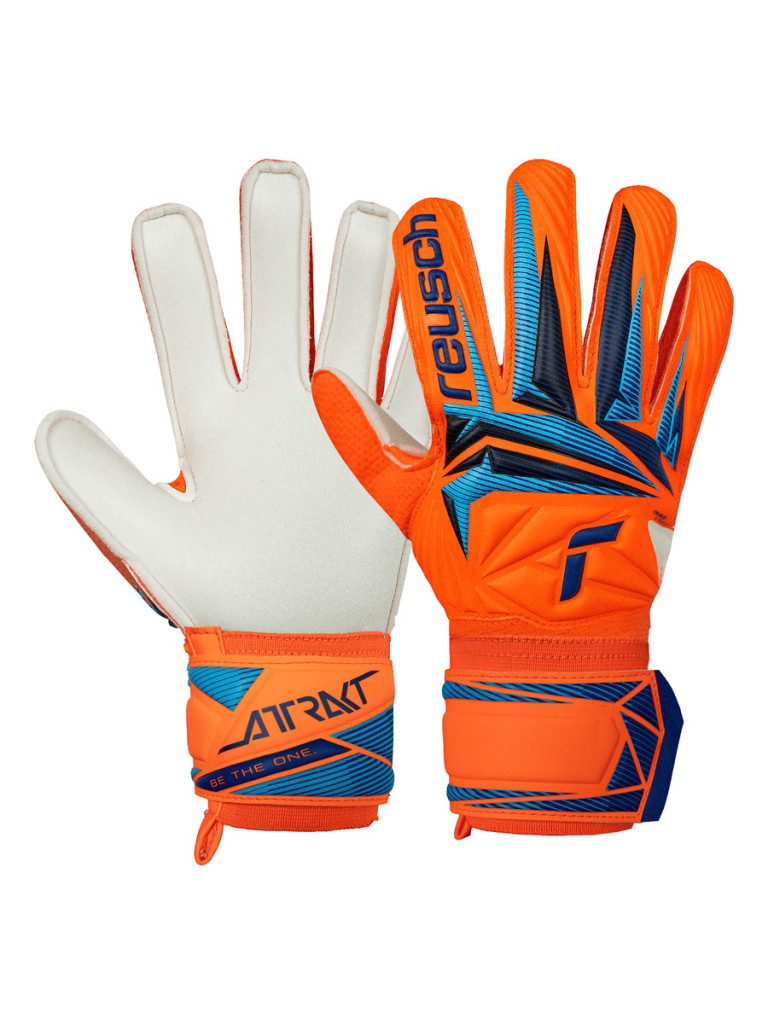 Вратарски ръкавици Reusch Attrakt Solid 2026 - Orange-Blue