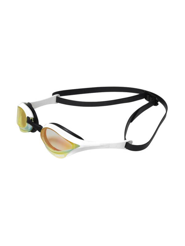 Състезателни очила за плуване Arena Cobra Ultra Swipe Mirror - Yellow Copper-White