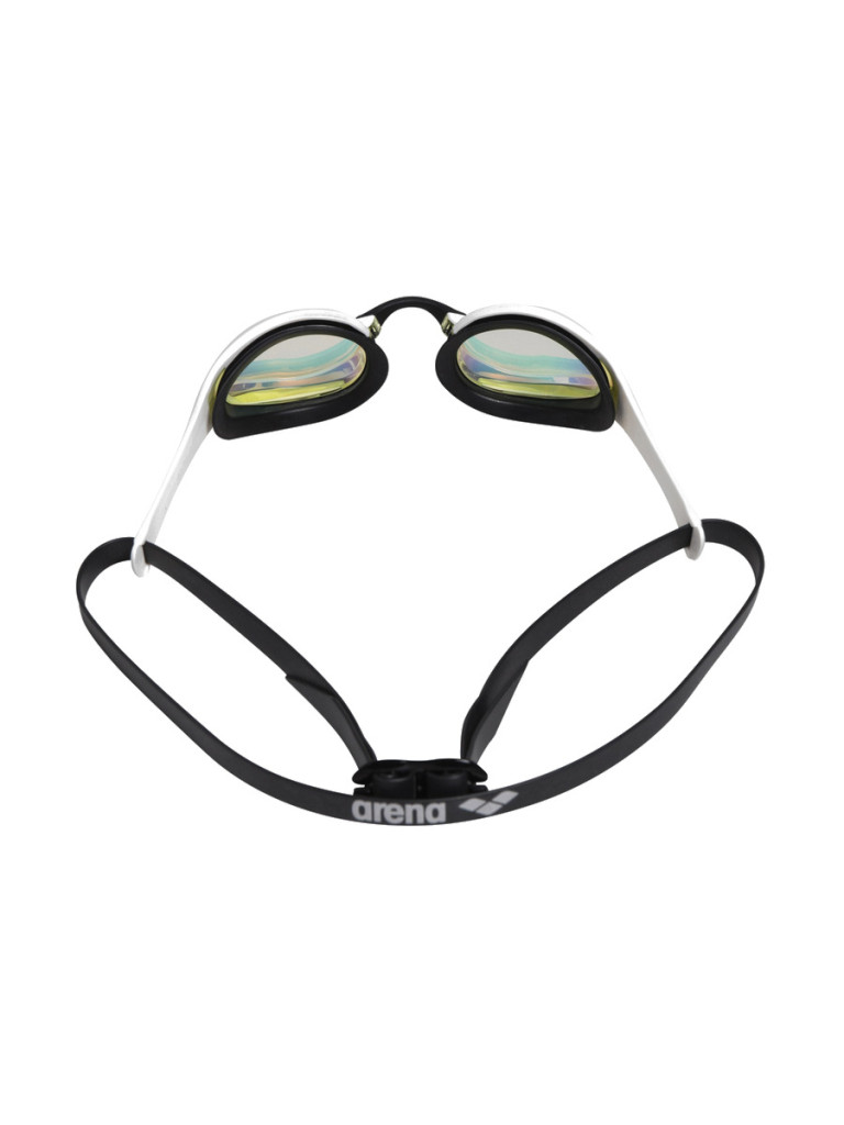 Състезателни очила за плуване Arena Cobra Ultra Swipe Mirror - Yellow Copper-White