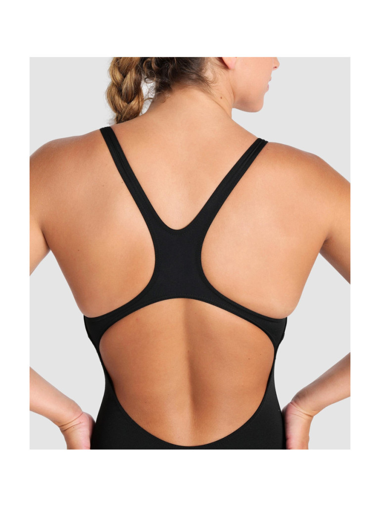 Дамски цял бански Arena Team Swim Pro Solid - Black-White