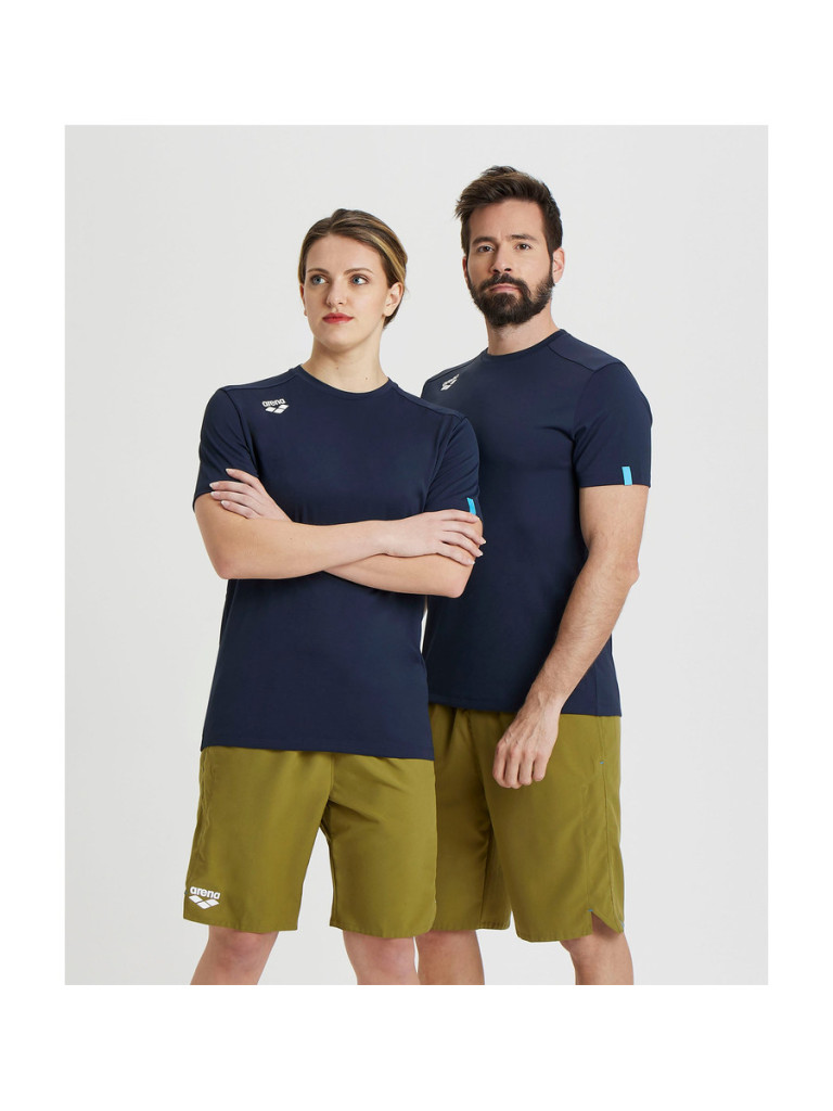 Спортна тениска унисекс Arena Team T-Shirt Solid - Navy