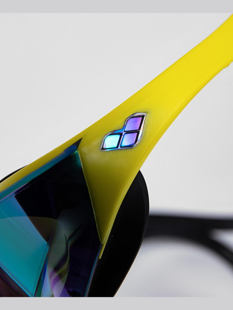 Състезателни очила за плуване Arena Cobra Edge Swipe Mirror - Emerald-Yellow-Black