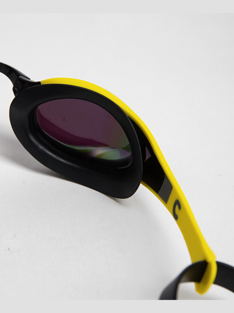 Състезателни очила за плуване Arena Cobra Edge Swipe Mirror - Emerald-Yellow-Black