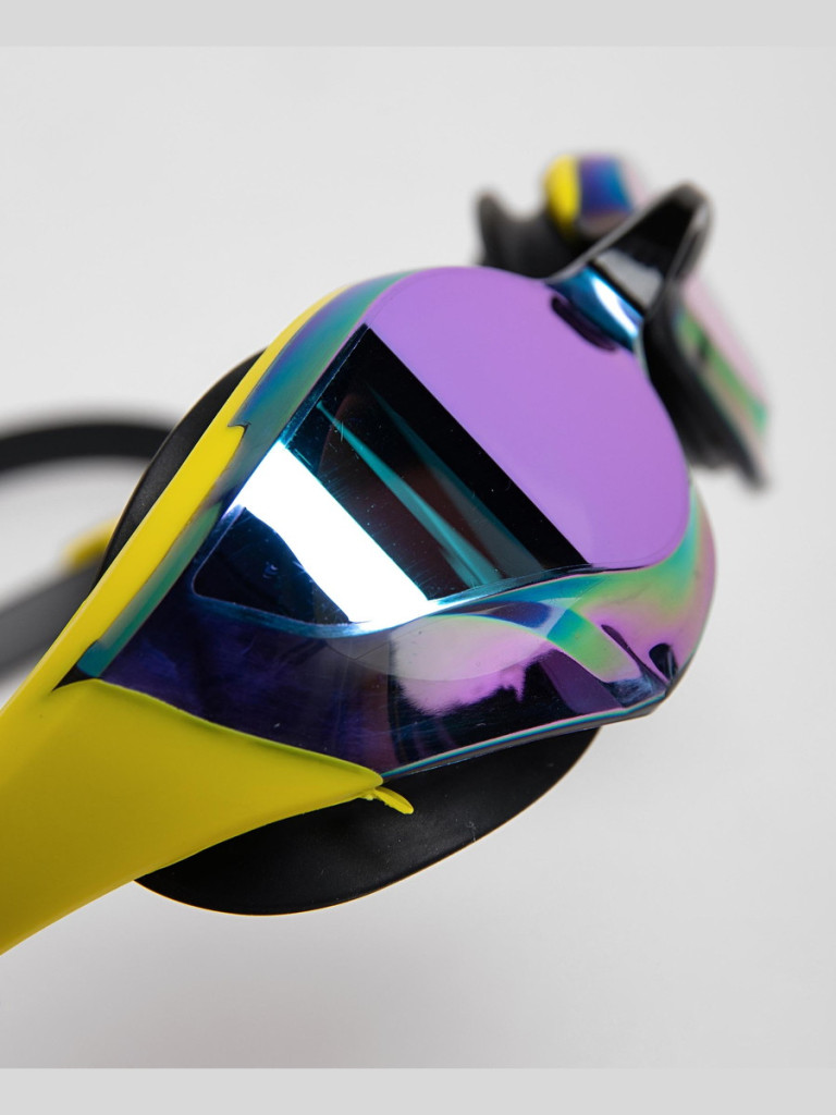 Състезателни очила за плуване Arena Cobra Edge Swipe Mirror - Emerald-Yellow-Black