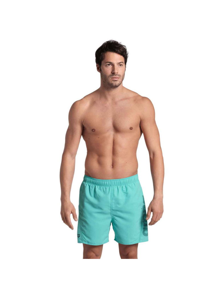 Мъжки плажни шорти Arena Fundamentals Arena Logo Boxer R - Water-Navy